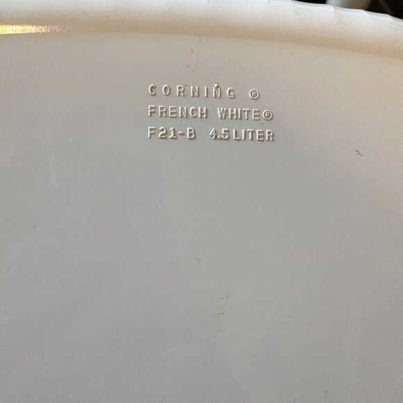 Corningware 4.5 L French White Casserole Dish Open Roaster F-21-B Kitchen Bake - Picture 4 of 6